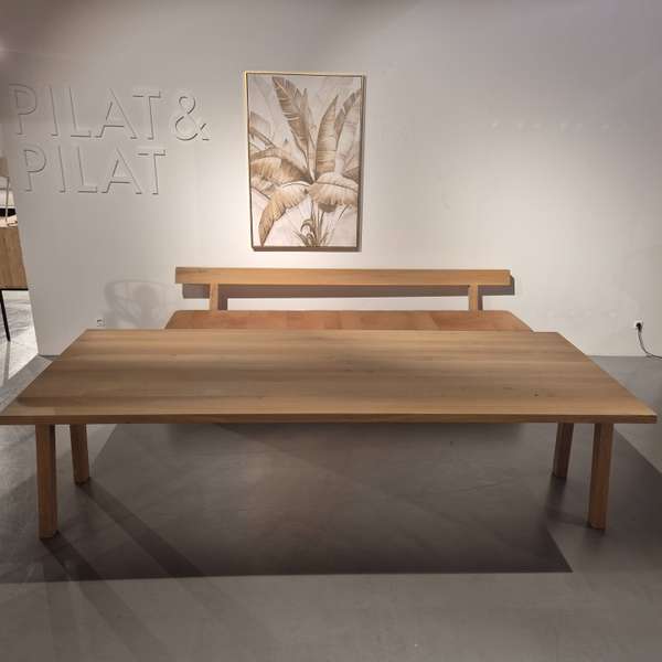 Pilat & Pilat Wybe Eettafel - 260x100 met eetbank - Showroom