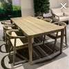 Castle Line Teak Grey tuintafel met tuinstoel (set van 8) - Showroom