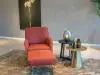 RT Design Cava fauteuil met hocker - Showroom