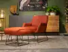 RT Design Cava fauteuil met hocker - Zijaanzicht rechts
