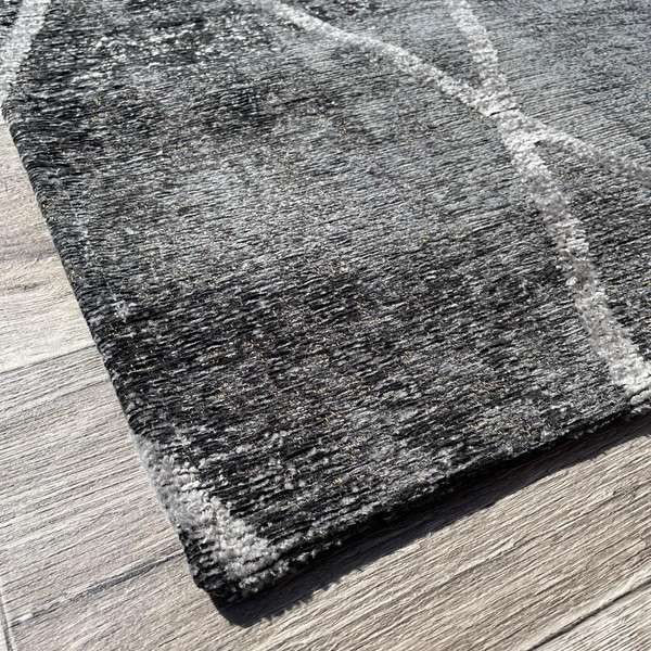 Brinker Carpets Retro Collection Cross Anthracite vloerkleed - 170x230 - Materiaal