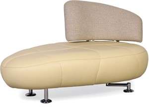Leolux Kikko  chaise longue rugdeel links - Materiaal