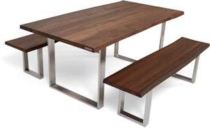 Seuren Treble 2.0 eettafel - 180x90 met 2eetbanken - Materiaal