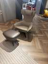 Leolux Caruzzo Plus relaxfauteuil met poef - Materiaal