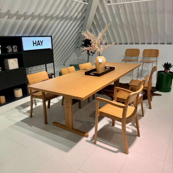 Hay Passerelle eettafel -  260x95 met Pastis eetkamerstoel (set van 6)