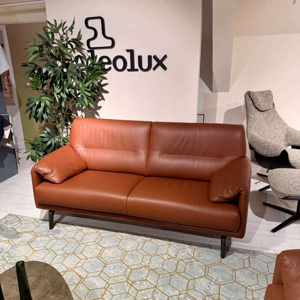 Leolux Bora Balanza 2.5-zitbank in leder