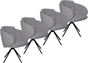 Gealux Potenza eetkamerstoel (set van 4) - Materiaal