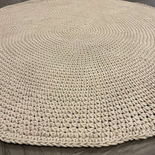 Brinker Carpets CW188 Naturel vloerkleed - Ø160 - Materiaal