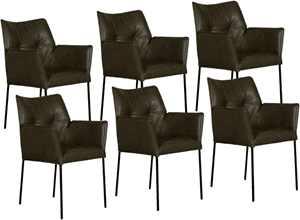 Bree's New World Quattro eetkamerstoel (set van 6) - Materiaal