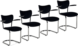 Dutch Originals De Wit 3011 eetkamerstoel (set van 4) - Materiaal