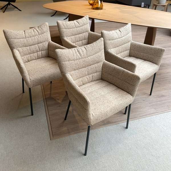 LABEL vandenberg Cocoon eetkamerstoel (set van 4) - Showroom