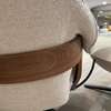 Leolux Cream fauteuil met poef - Details