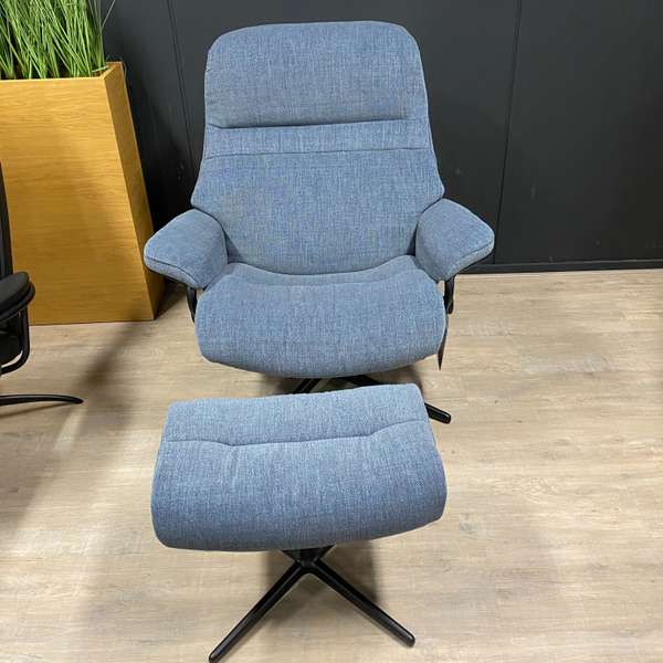 Stressless Sunrise L relaxfauteuil met Hocker - Showroom