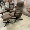 Stressless Philip relaxfauteuil met poef - Vooraanzicht