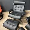 Stressless Erik  relaxfauteuil medium met hocker - Zijaanzicht links
