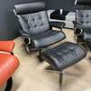 Stressless Erik  relaxfauteuil medium met hocker - Achter aanzicht