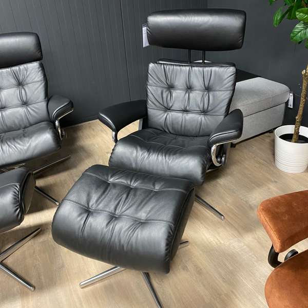 Stressless Erik relaxfauteuil large met hocker - Showroom