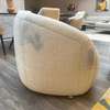 Pode Balini fauteuil met poef - Zijaanzicht links