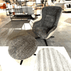 Mecam Gilbert DV8 fauteuil met poef - Materiaal