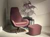 Pode Sparkle fauteuil met poef - Materiaal
