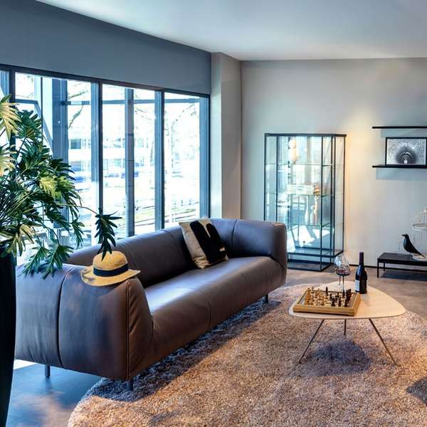 Label Moby Dick 3-zitsbank leer brown